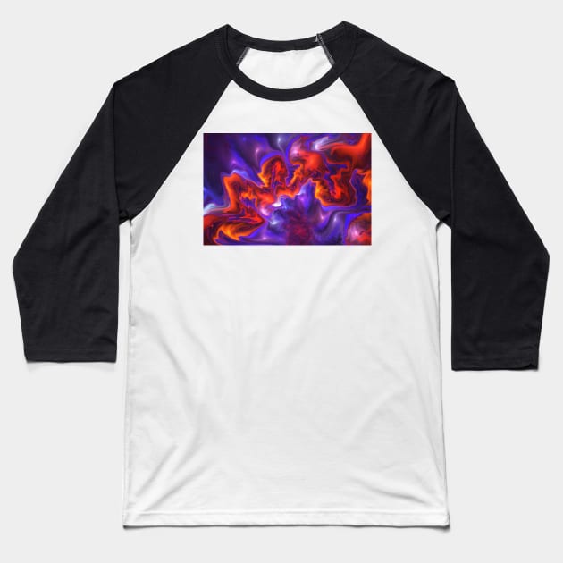 Lava Baseball T-Shirt by krinichnaya